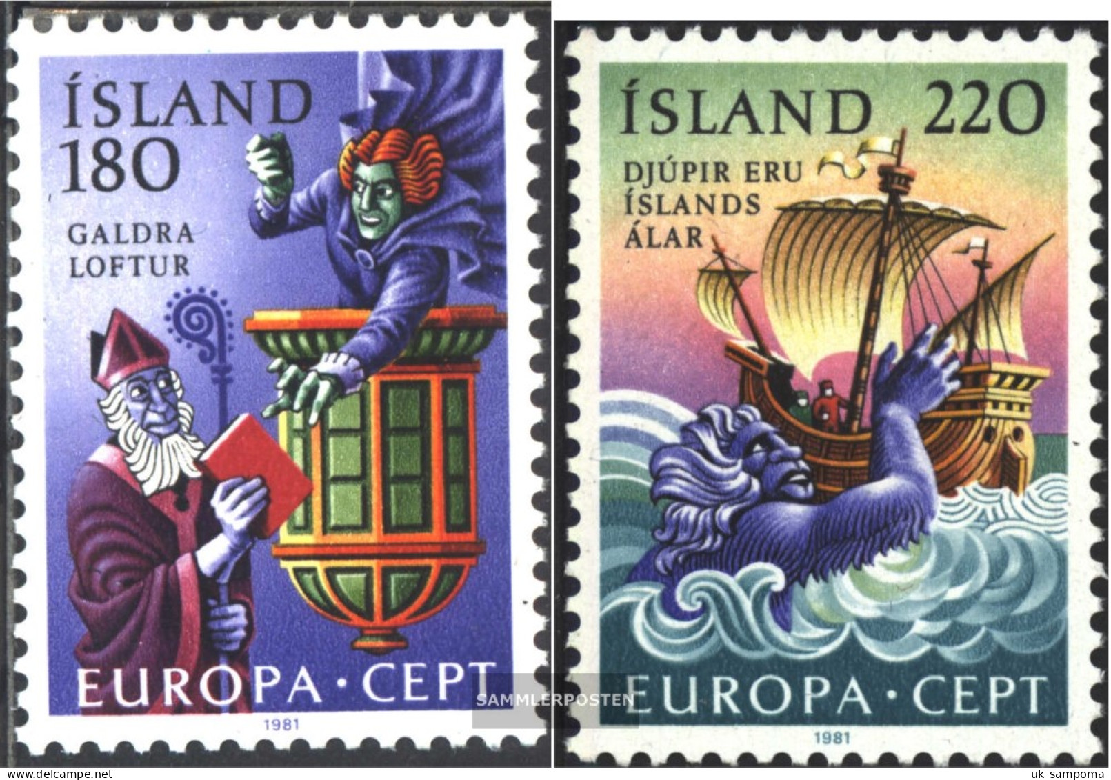 Iceland 565-566 (complete Issue) Unmounted Mint / Never Hinged 1981 Folklore - Unused Stamps