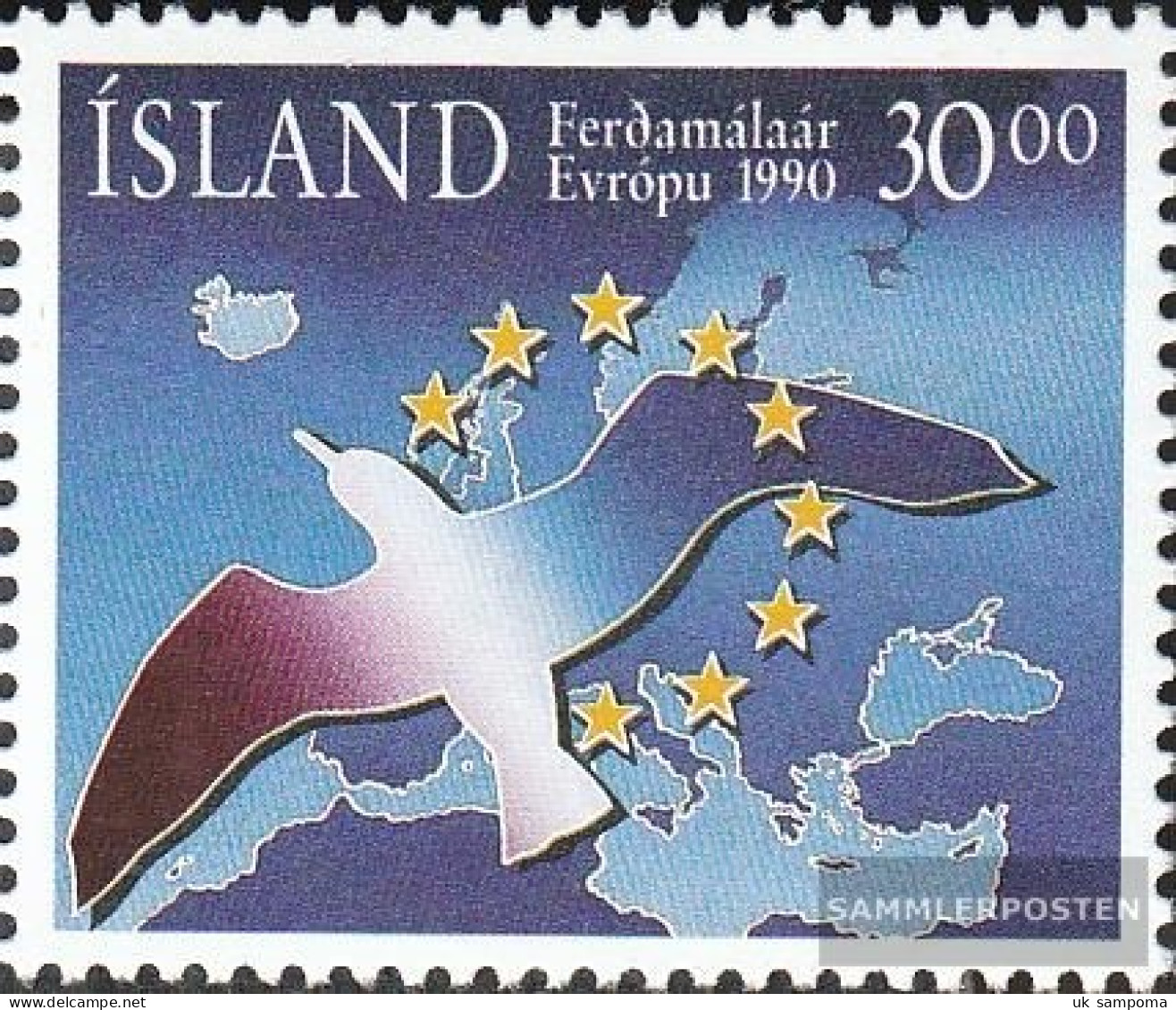 Iceland 730 (complete Issue) Unmounted Mint / Never Hinged 1990 Tourism - Neufs