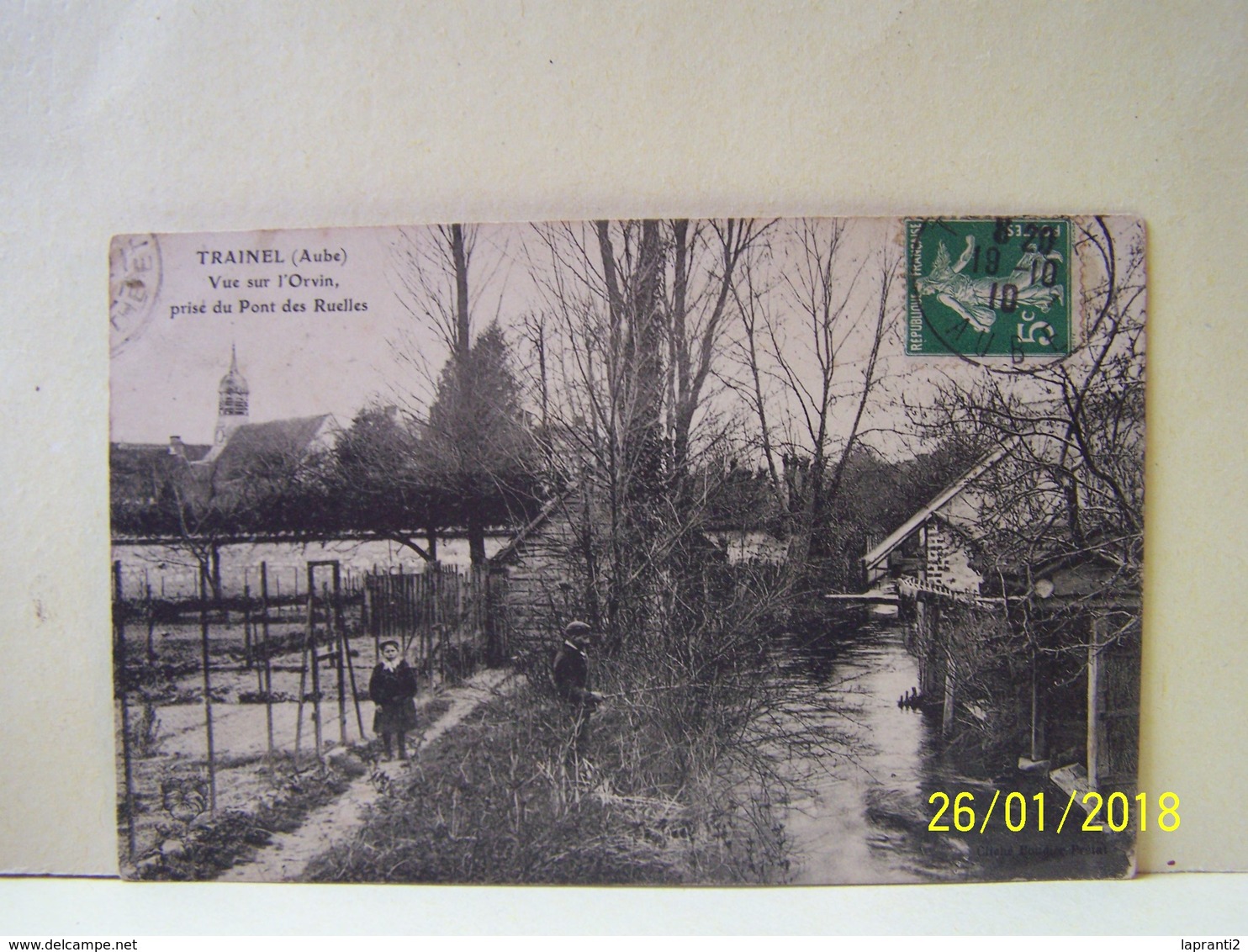 TRAINEL (AUBE) VUE SUR L'ORVIN, PRISE DU PONT DES RUELLES. - Autres & Non Classés