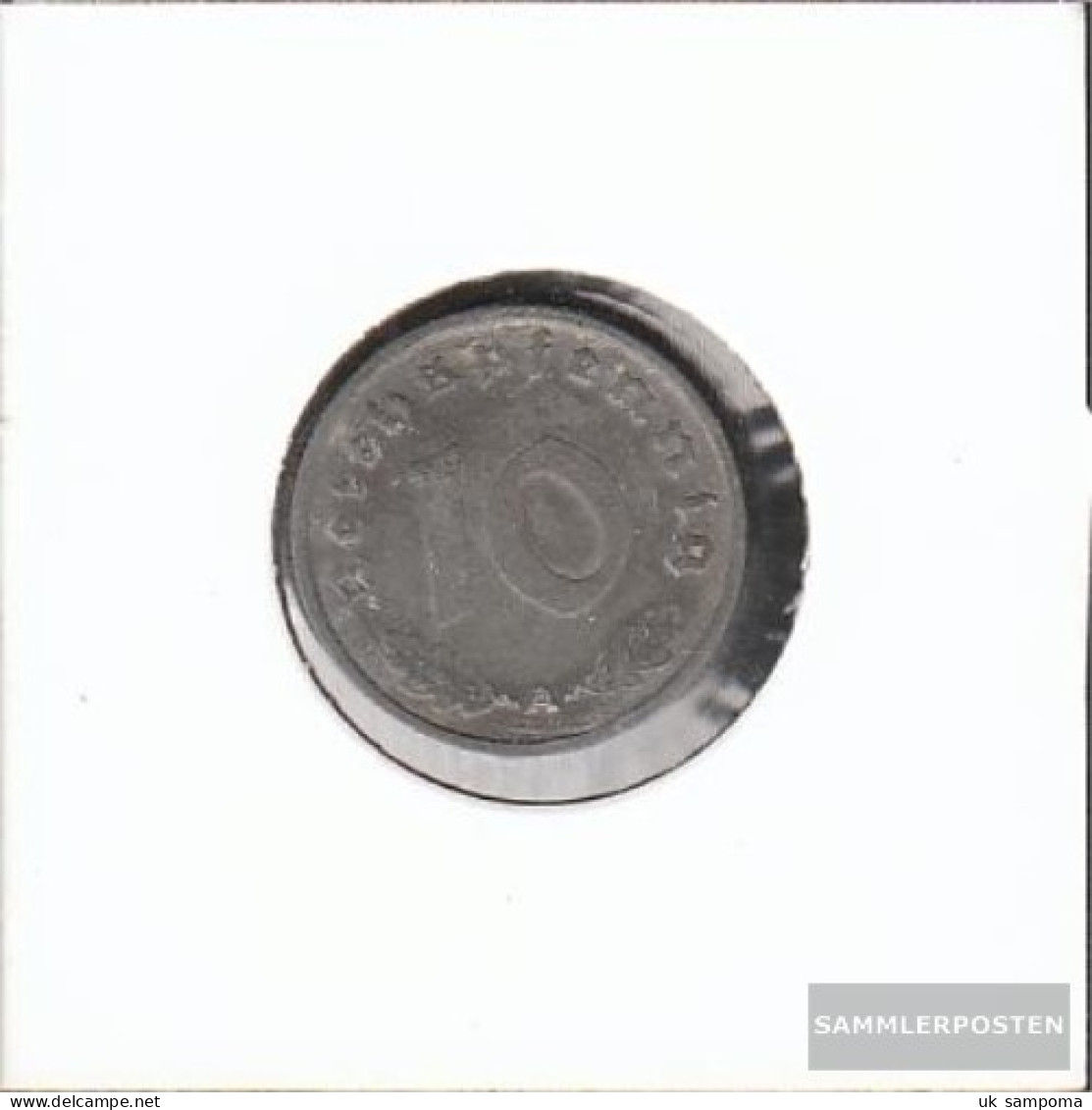 German Empire Jägernr: 371 1943 A Very Fine Zinc Very Fine 1943 10 Reich Pfennig Imperial Eagle - 10 Reichspfennig