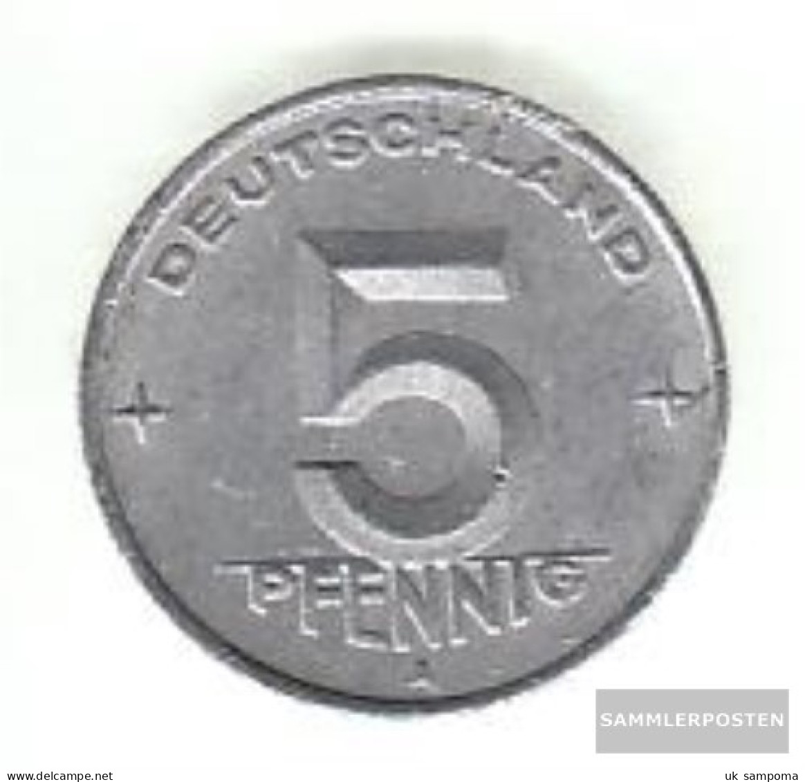 DDR Jägernr: 1502 1948 A Very Fine Aluminum Very Fine 1948 5 Pfennig Later On Gear - 5 Pfennig