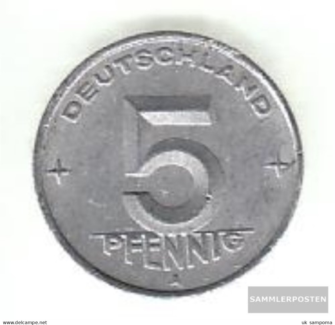 DDR Jägernr: 1502 1949 A Very Fine Aluminum Very Fine 1949 5 Pfennig Later On Gear - 5 Pfennig