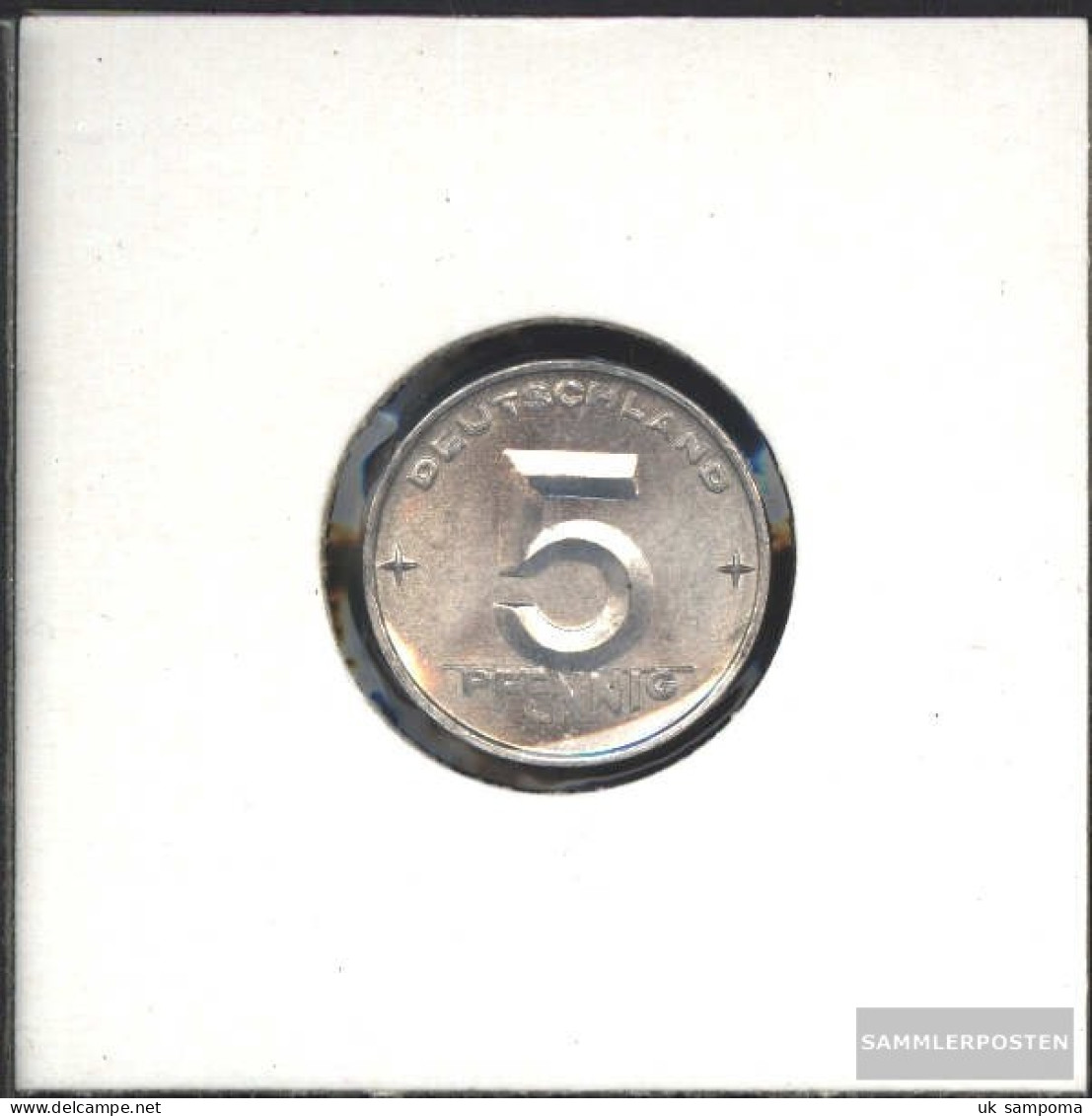 DDR Jägernr: 1506 1952 A Extremely Fine Aluminum Extremely Fine 1952 5 Pfennig Hammer And Zirkel Zwische - 5 Pfennig