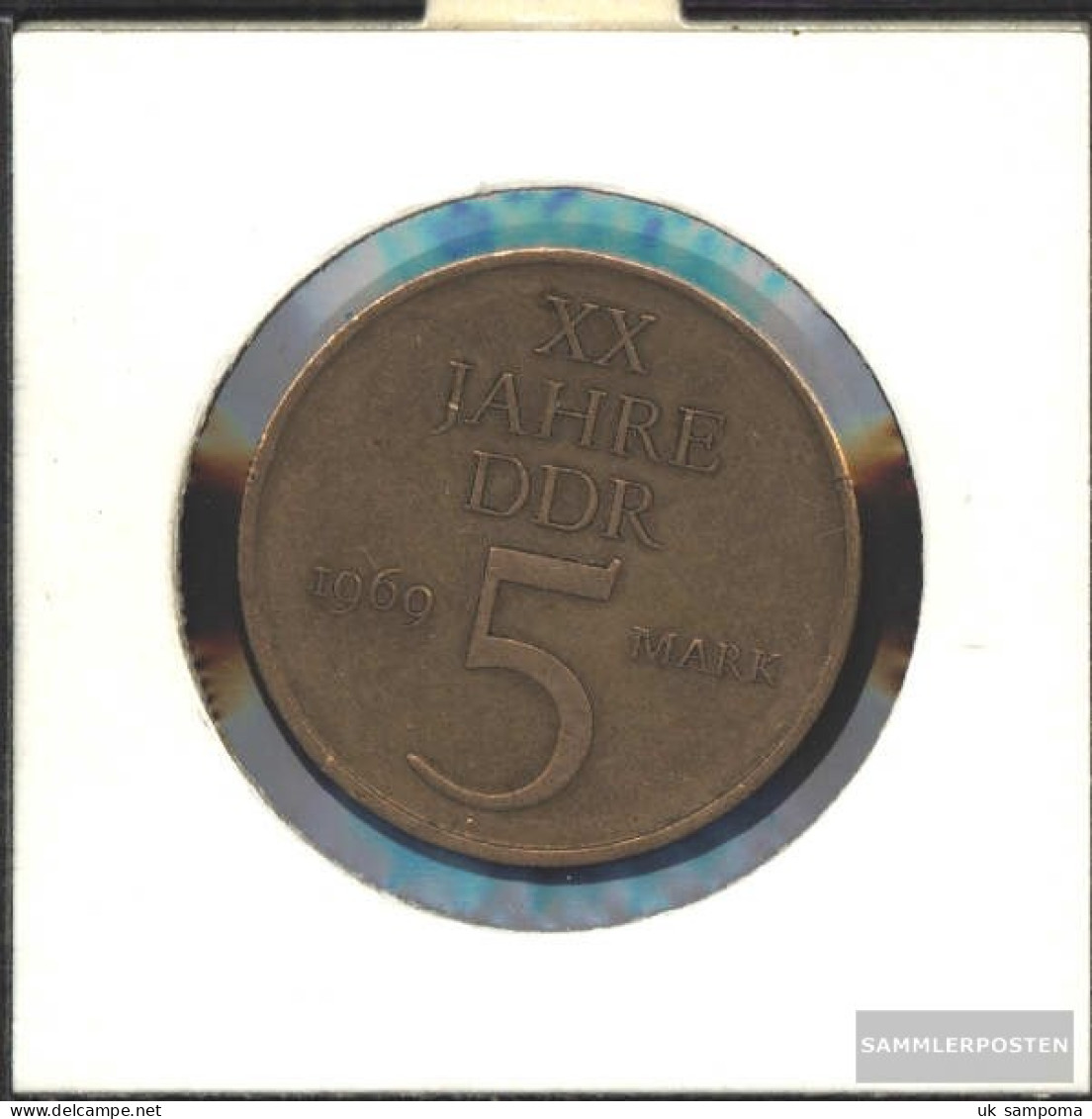 DDR Jägernr: 1524 1969 Extremely Fine Nickelbronze Extremely Fine 1969 5 Mark 20 Years DDR - 5 Mark