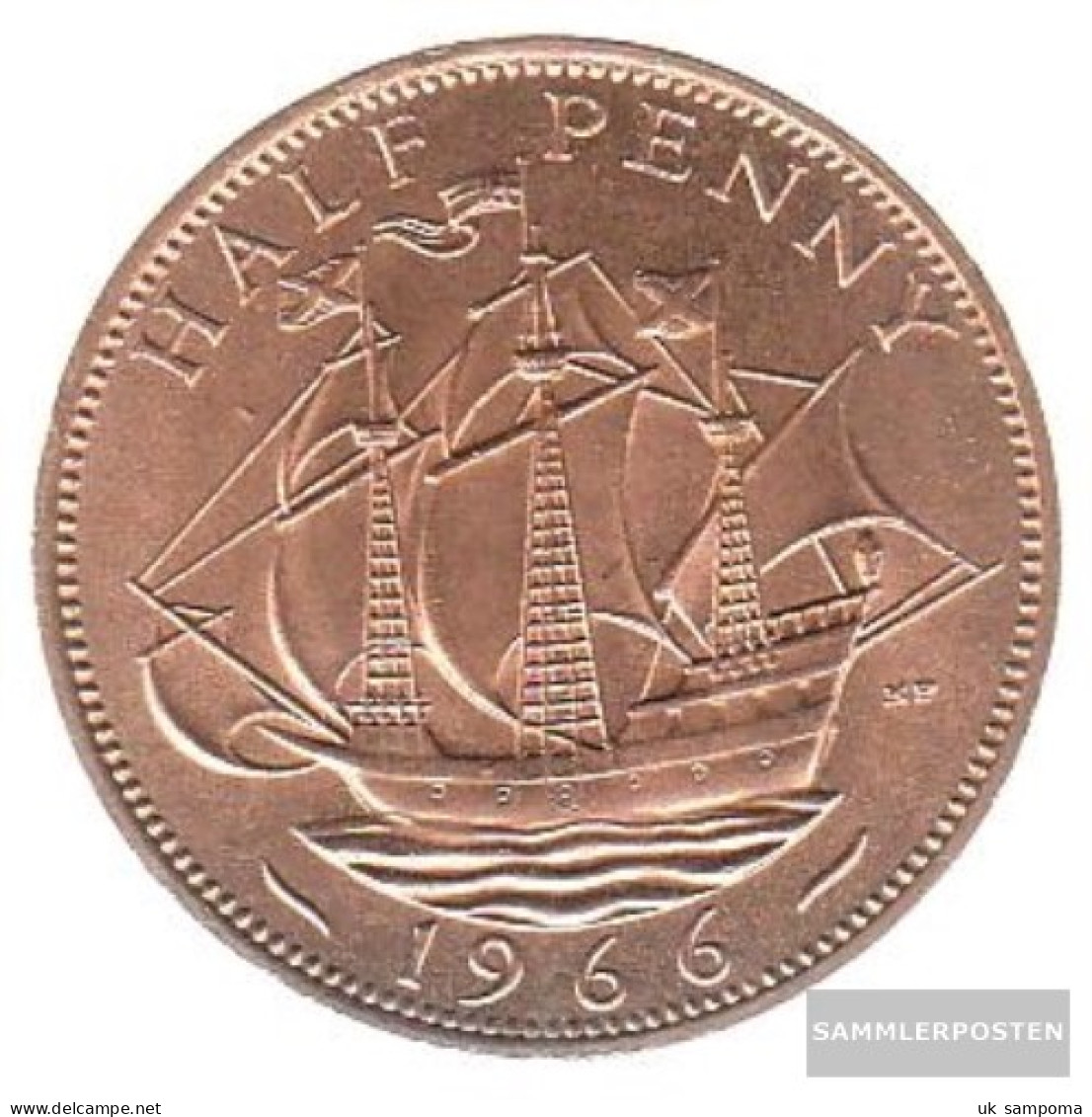 United Kingdom Km-number. : 896 1967 Stgl./unzirkuliert Bronze Stgl./unzirkuliert 1967 1/2 Penny Elizabeth II. - C. 1/2 Penny