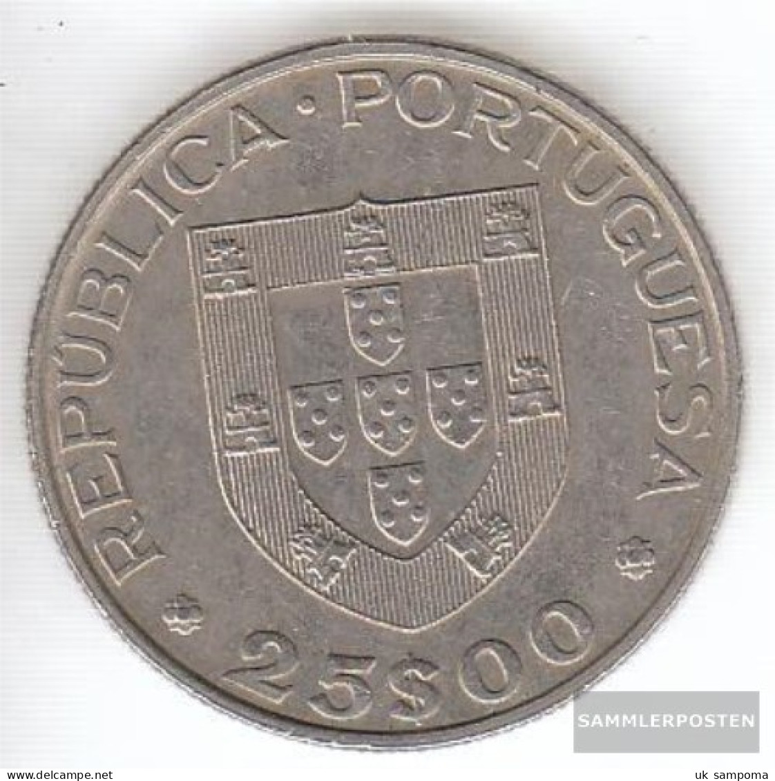 Portugal Km-number. : 635 1986 Extremely Fine Copper-Nickel Extremely Fine 1986 25 Escudos European Union - Portugal