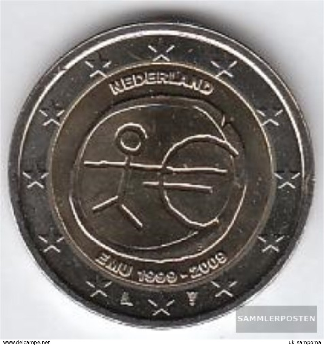 Netherlands 2009 Stgl./unzirkuliert Stgl./unzirkuliert 2009 2 Euro E.M.u. - 10 Years Currency - Pays-Bas