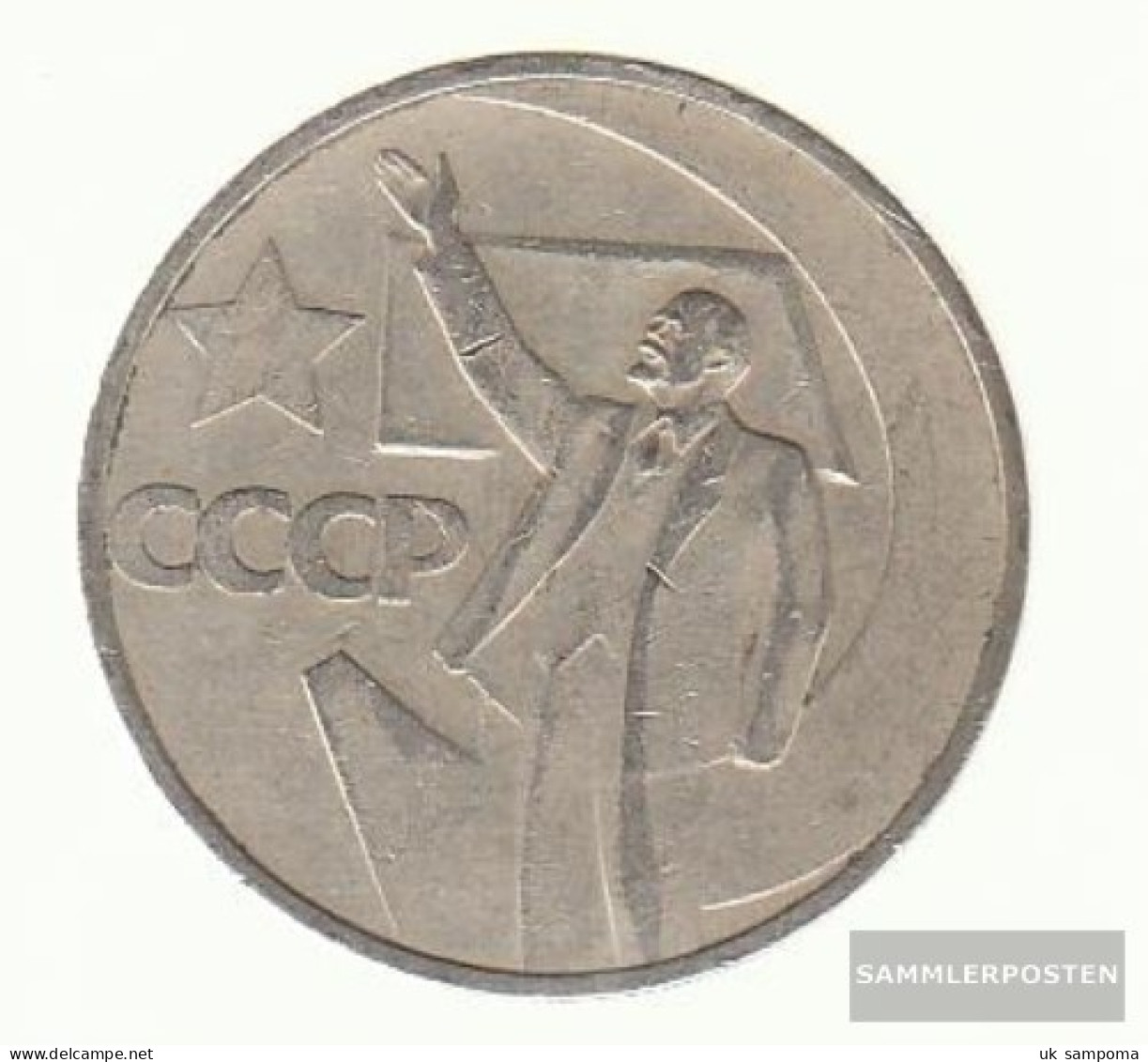 Soviet Union Km-number. : 139 1967 Very Fine Copper-Nickel-zinc Very Fine 1967 50 Kopeken Revolution - Russland