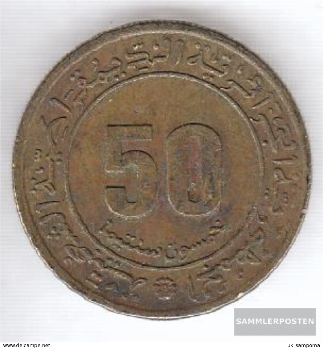 Algeria Km-number. : 109 1975 Very Fine Aluminum-Bronze Very Fine 1975 50 Centimes Anniversary - Algeria