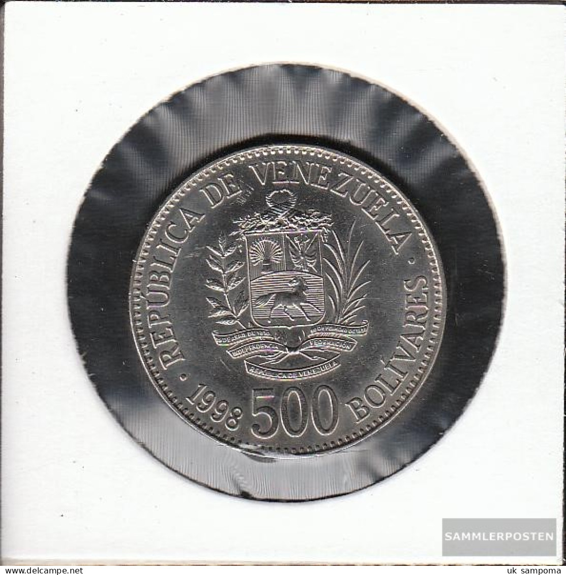 Venezuela Km-number. : 79 1998 Extremely Fine Steel, Nickel Plattiert Extremely Fine 1998 500 Bolivares Crest - Venezuela