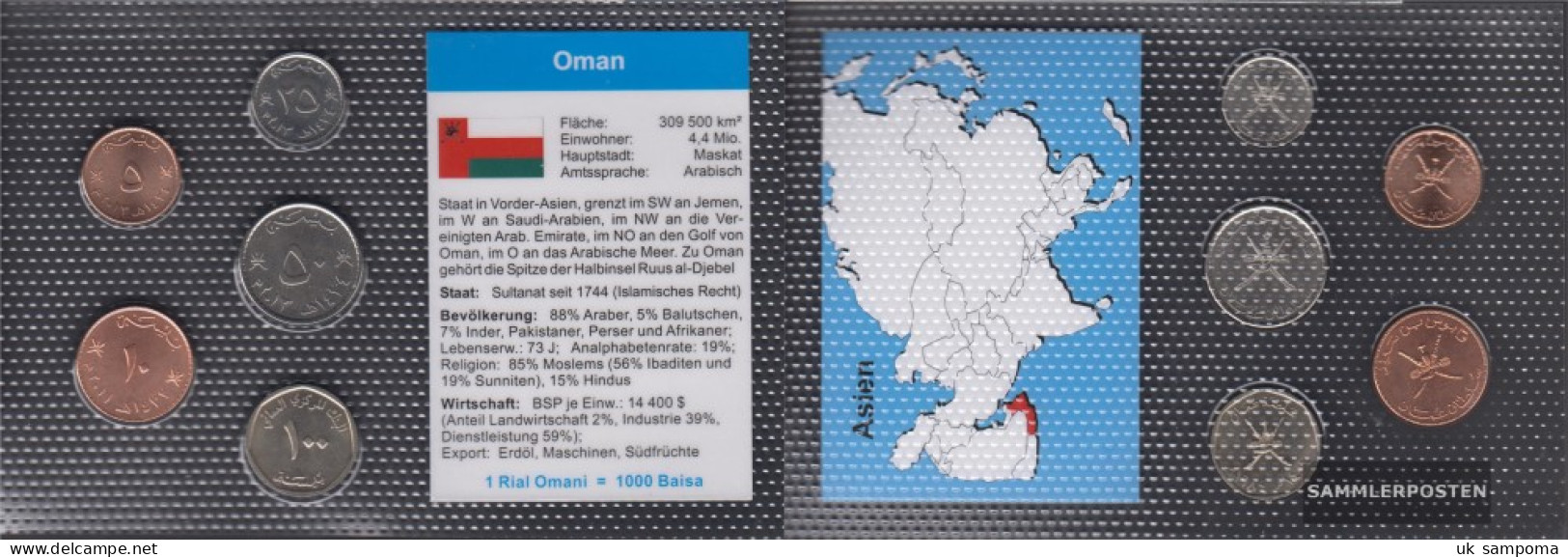 Oman Stgl./unzirkuliert Kursmünzen Stgl./unzirkuliert 5 Baisa Until 100 Baisa - Oman