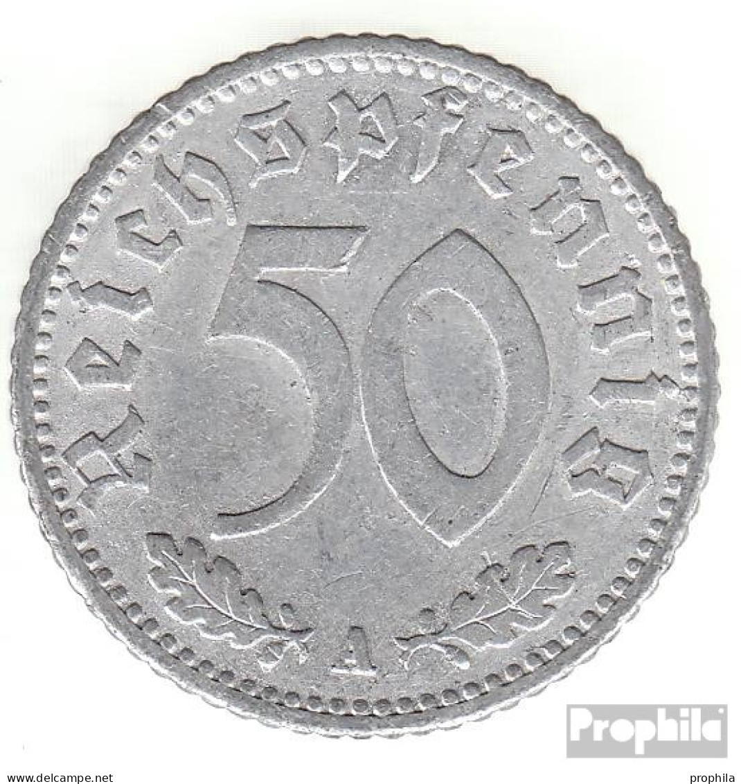 Deutsches Reich Jägernr: 368 1935 E Sehr Schön Aluminium Sehr Schön 1935 50 Reichspfennig Reichsadler - 50 Reichspfennig