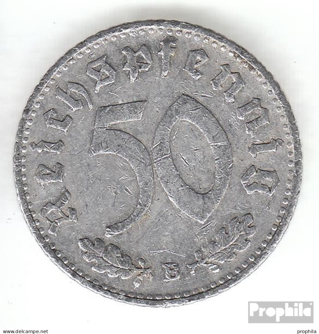 Deutsches Reich Jägernr: 372 1939 F Sehr Schön Aluminium Sehr Schön 1939 50 Reichspfennig Reichsadler - 50 Reichspfennig