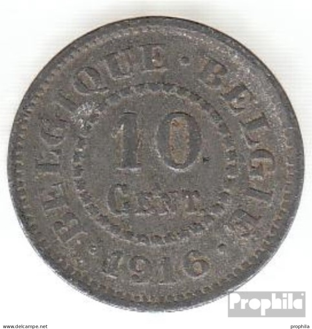 Belgien KM-Nr. : 81 1916 Sehr Schön Zink Sehr Schön 1916 10 Centimes Deutsche Besetzung I. W - 10 Centimes