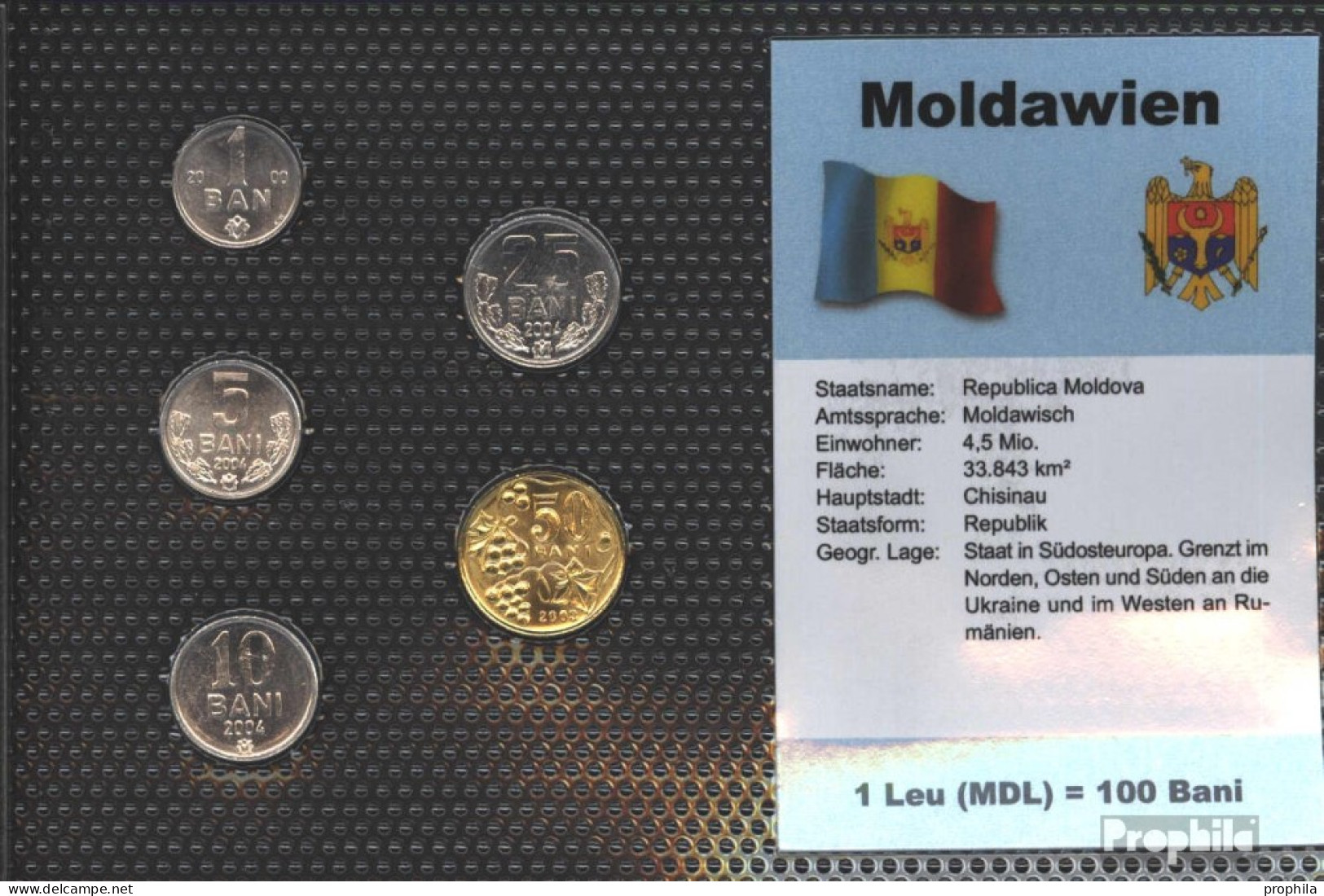 Moldawien Stgl./unzirkuliert Kursmünzen Stgl./unzirkuliert 2000-2006 1 Ban Bis 50 Bani - Moldova