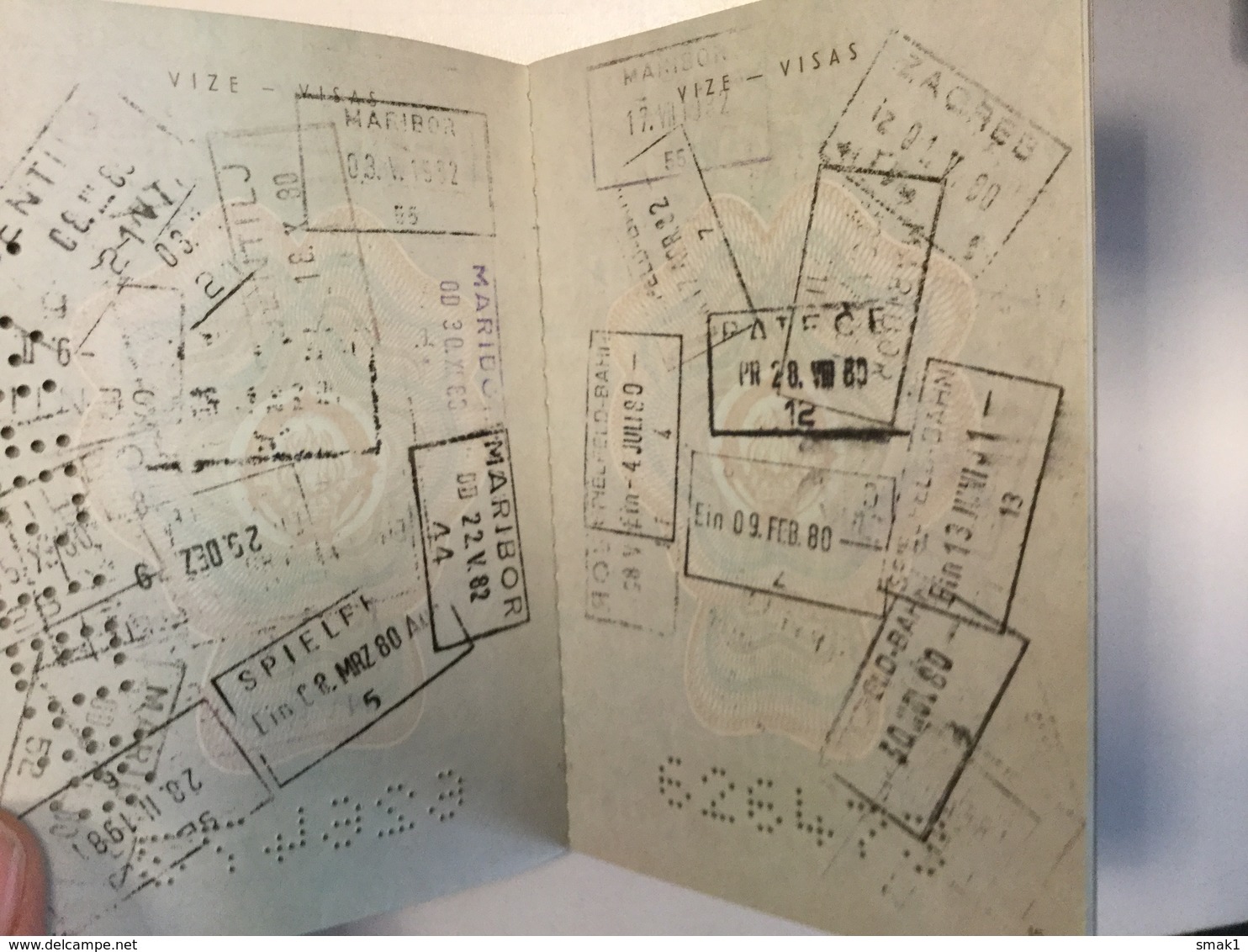 PASSPORT   REISEPASS  PASSAPORTO   YUGOSLAVIA  1979. - Historische Dokumente