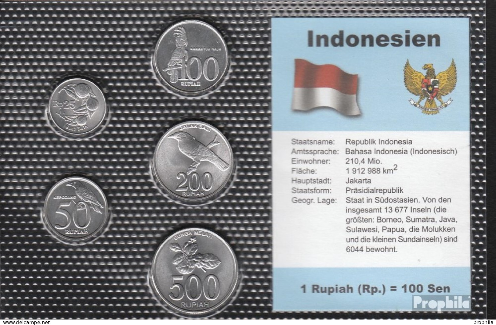 Indonesien Stgl./unzirkuliert Kursmünzen Stgl./unzirkuliert 1994-2003 25 Rupiah Bis 500 Rupiah - Indonesien