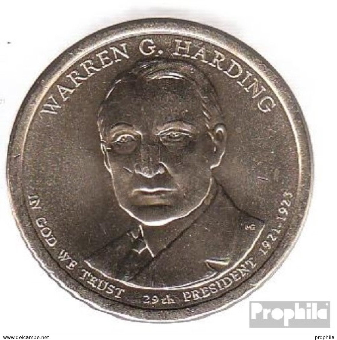 USA KM-Nr. : 571 2014 D Stgl./unzirkuliert Kupfer, Nickel-Me Plattiert Stgl./unzirkuliert 2014 1 Dollar Warren G. Hardin - Sin Clasificación