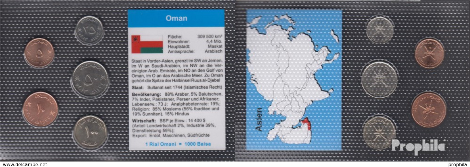 Oman Stgl./unzirkuliert Kursmünzen Stgl./unzirkuliert 5 Baisa Bis 100 Baisa - Oman