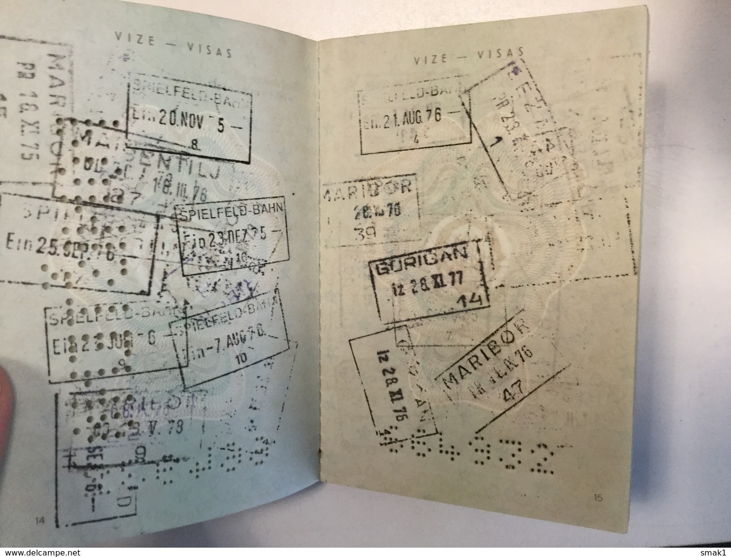 PASSPORT   REISEPASS  PASSAPORTO   YUGOSLAVIA  1975. Visa To: AUSTRALIA , HUNGARY , UK ............. - Historical Documents