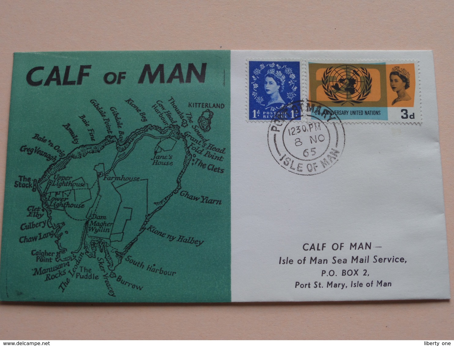 CALF Of MAN - ISLE Of MAN Local Mail ( FDC ) 1965 ( See Photo's ) ! - Isle Of Man