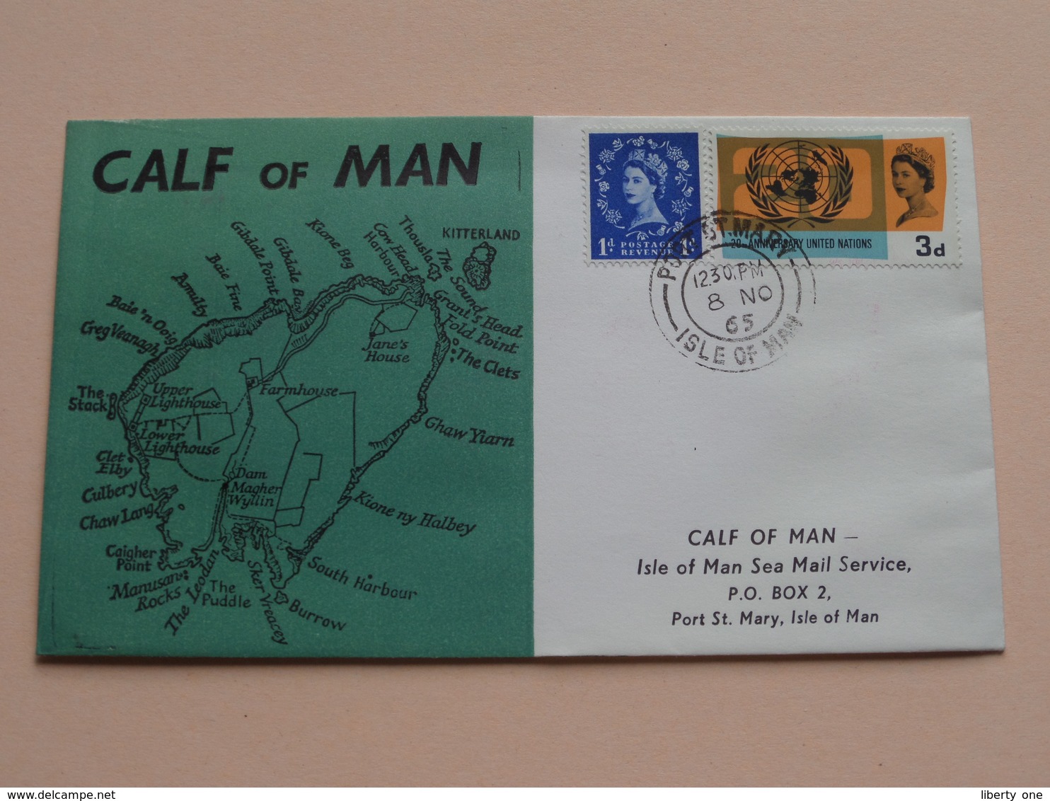 CALF Of MAN - ISLE Of MAN Local Mail ( FDC ) 1965 ( See Photo's ) ! - Isola Di Man