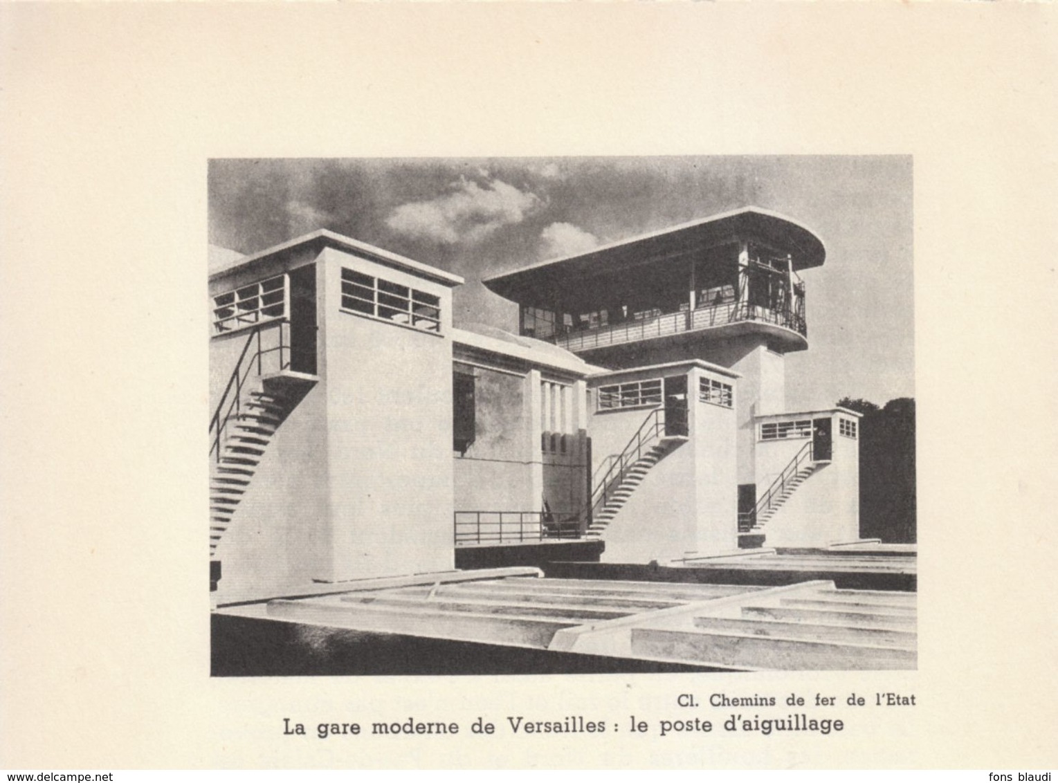 1936 - Iconographie - Versailles (Yvelines) - Le Poste D'aiguillage - FRANCO DE PORT - Non Classés