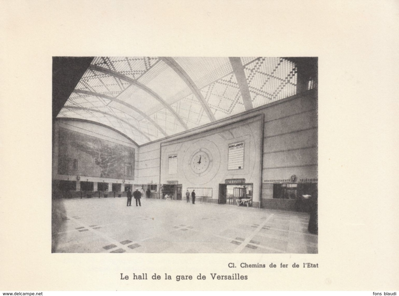 1936 - Iconographie - Versailles (Yvelines) - Le Hall De La Gare - FRANCO DE PORT - Non Classés