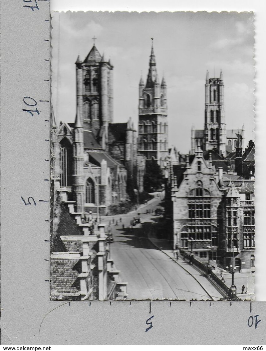 CARTOLINA VG BELGIO - GENT - Panorama - St. Niklaaskerk Belfort - 10 X 15 - ANN. 1964 - Gent