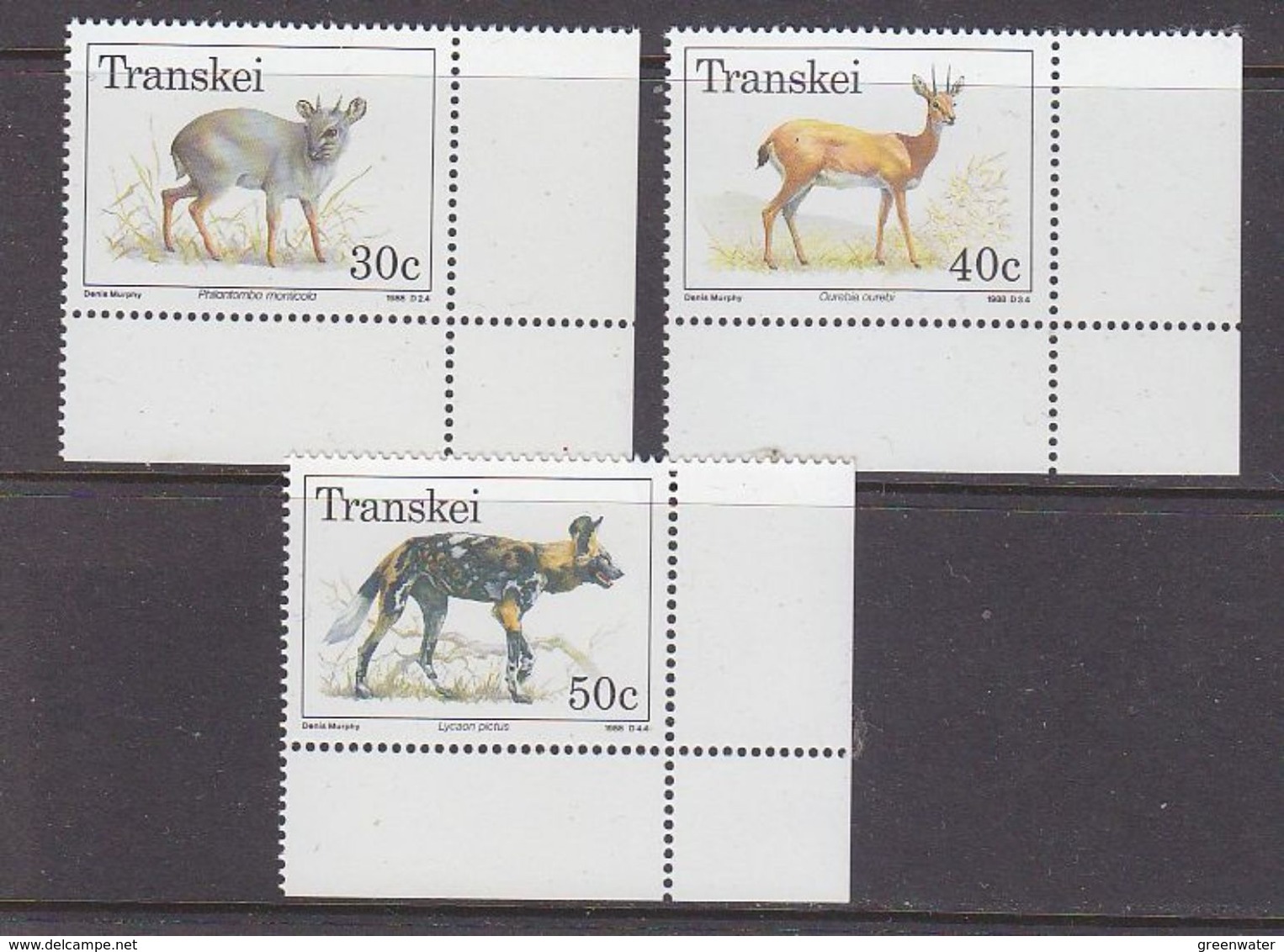 Transkei 1988 Animals 3v (corners) ** Mnh (37411) - Transkei