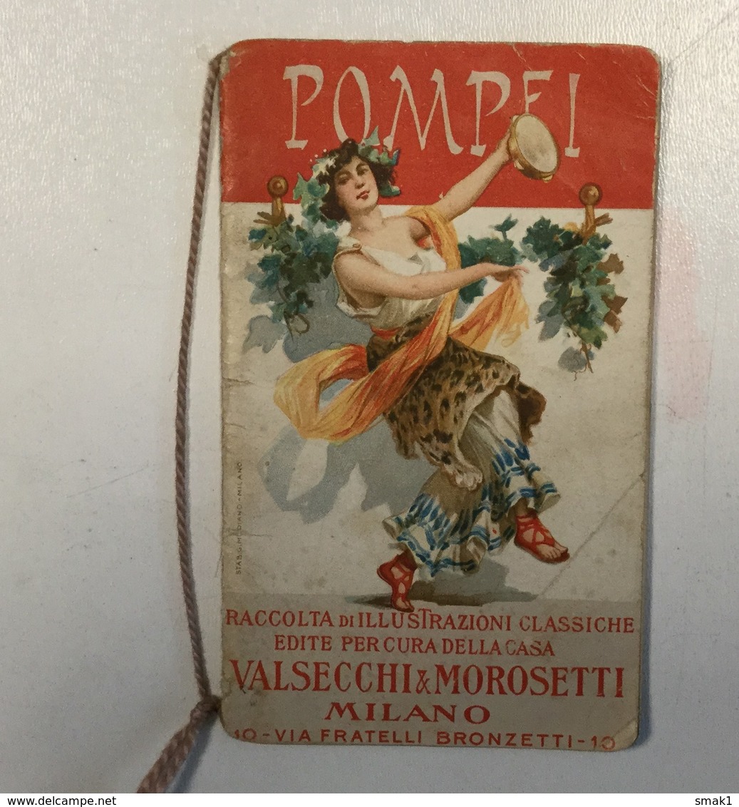 AK   POMPEI  CALENDARIO  LITHO  1908.    VALSECCHI &  MOROSETTI - Grossformat : 1901-20