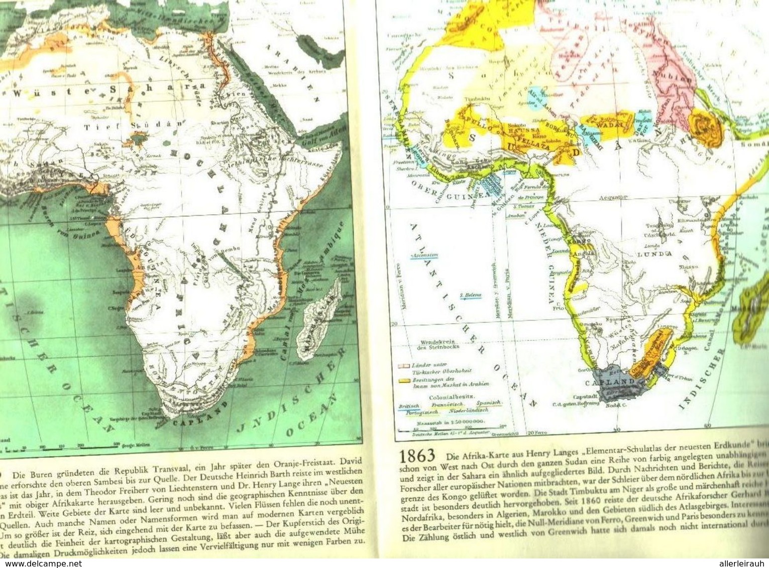 Landkarten Afrika Grenzen Und Flächen Im Wandel Der Jahrhunderte /Druck,entn. Aus Westermanns Monatshefte /1966 - Packages