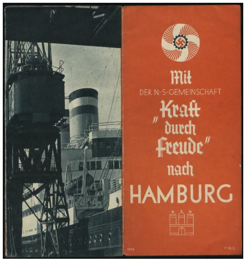 WW II Heft KdF Reiseführer : Hamburg 1935 , Bedarfserhaltung. - Lettres & Documents