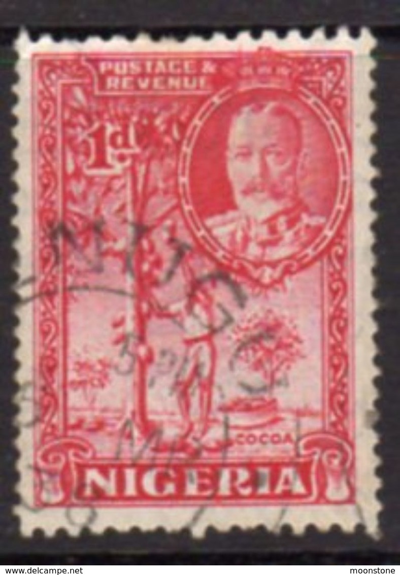 Nigeria GV 1936 1d Carmine Definitive, Used, SG 35 - Nigeria (...-1960)