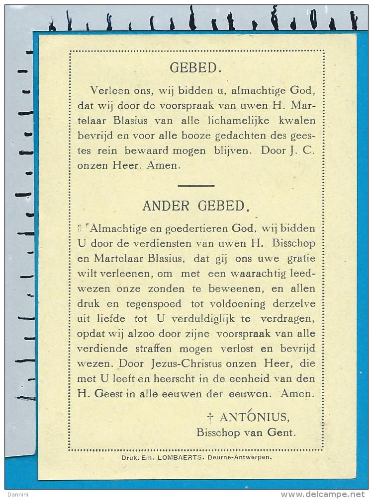 Holycard   St. Blasius   Schelderode - Andachtsbilder