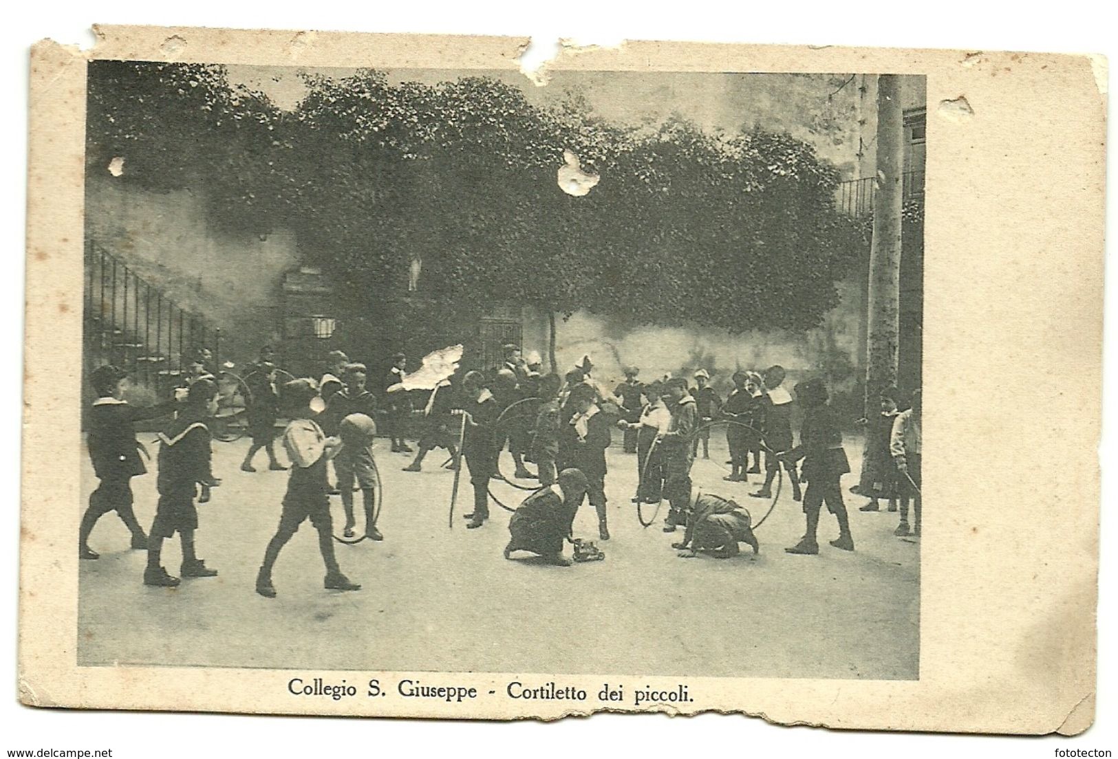 Roma - Collegio S. Giuseppe - Cortiletto Dei Piccoli - Animata - 1931 - Educazione, Scuole E Università