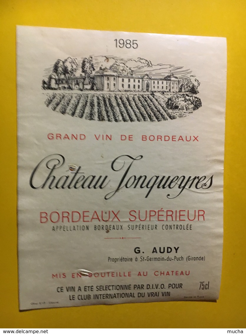 6741 - Château Jonqueyres 1985 - Bordeaux