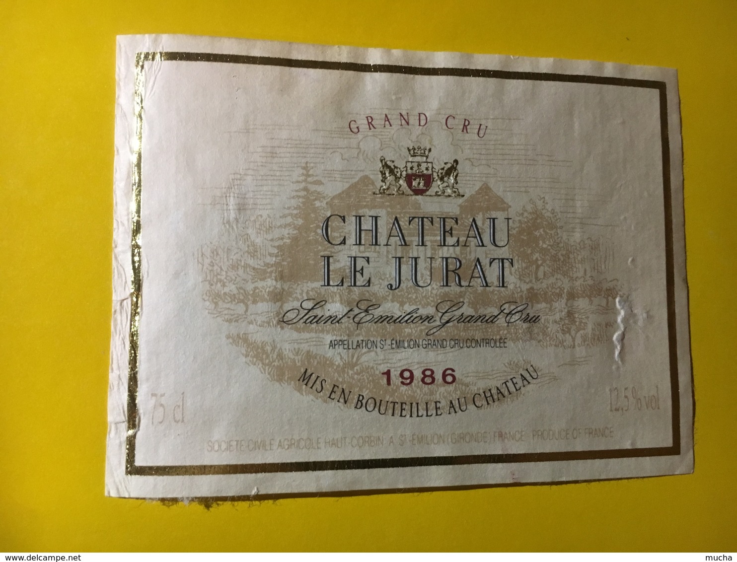 6744 - Château Le Jurat 1986 Saint Emilion - Bordeaux