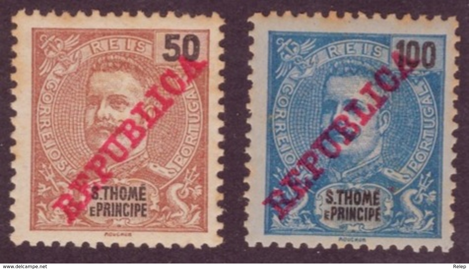 São Thomé E Príncipe - 1911 Issue Of 1898-1901 Overprinted "REPUBLICA" Neuf - St. Thomas & Prince