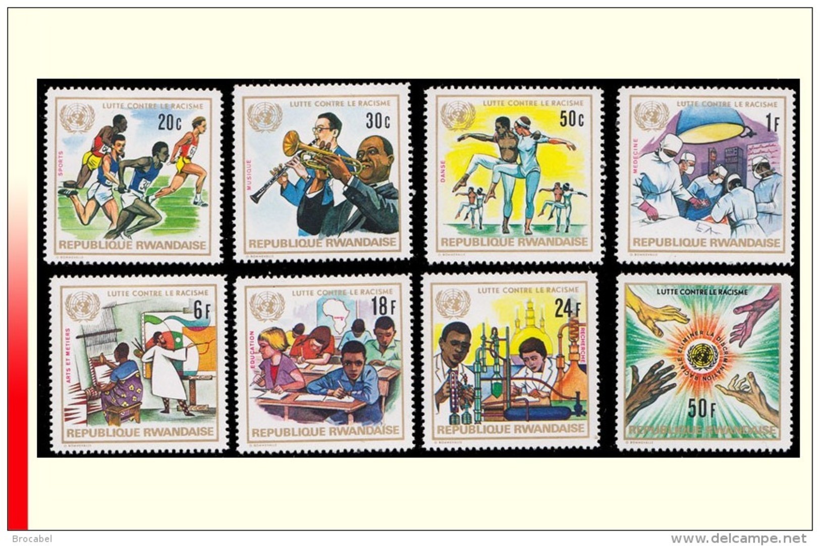 Rwanda 0493/500** Lutte Contre Le Racisme  MNH - Neufs