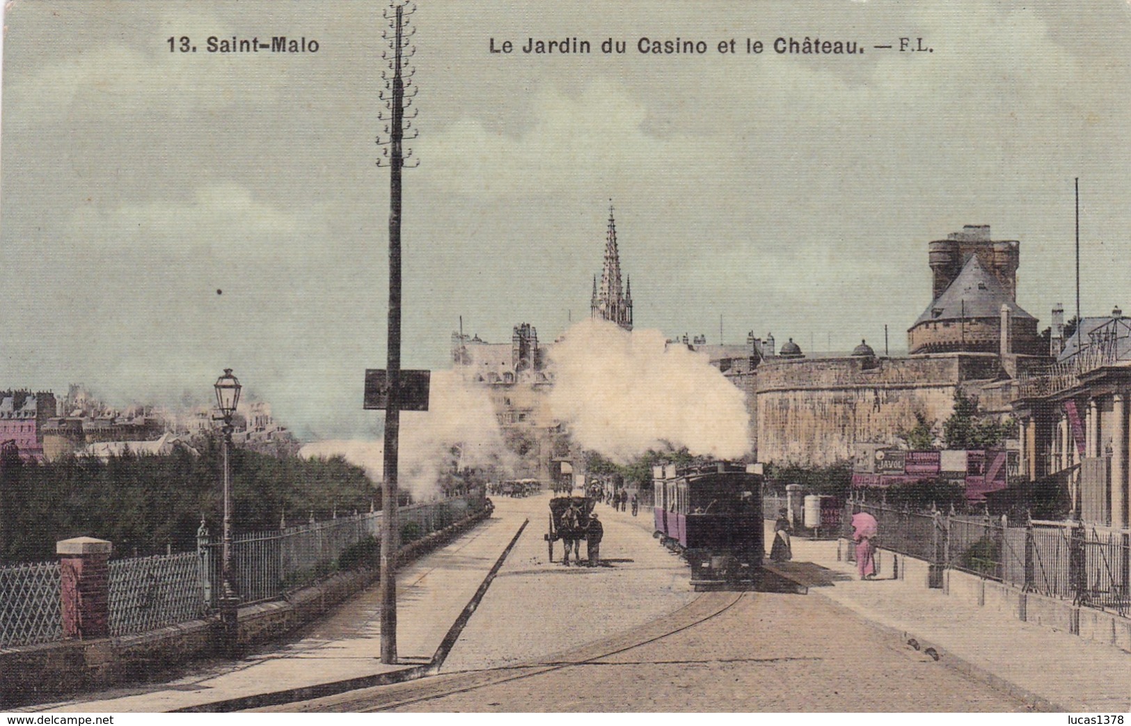 35 / SAINT MALO / LE JARDIN DU CASINO ET LE CHATEAU / CARTE RARE - Saint Malo