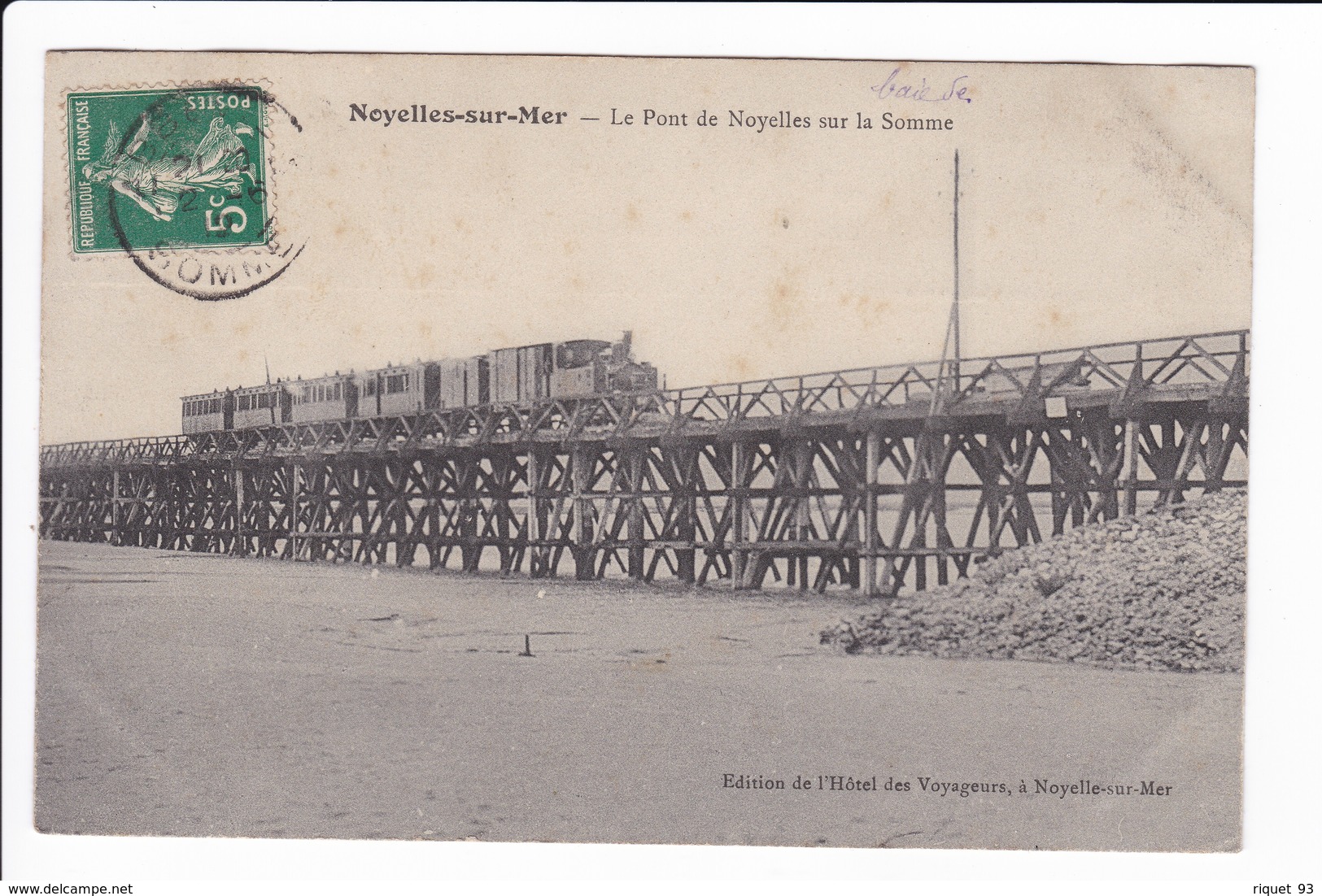 Noyelles Sur Mer - Le Pont De Noyelles Sur La Somme (avec Train) - Noyelles-sur-Mer