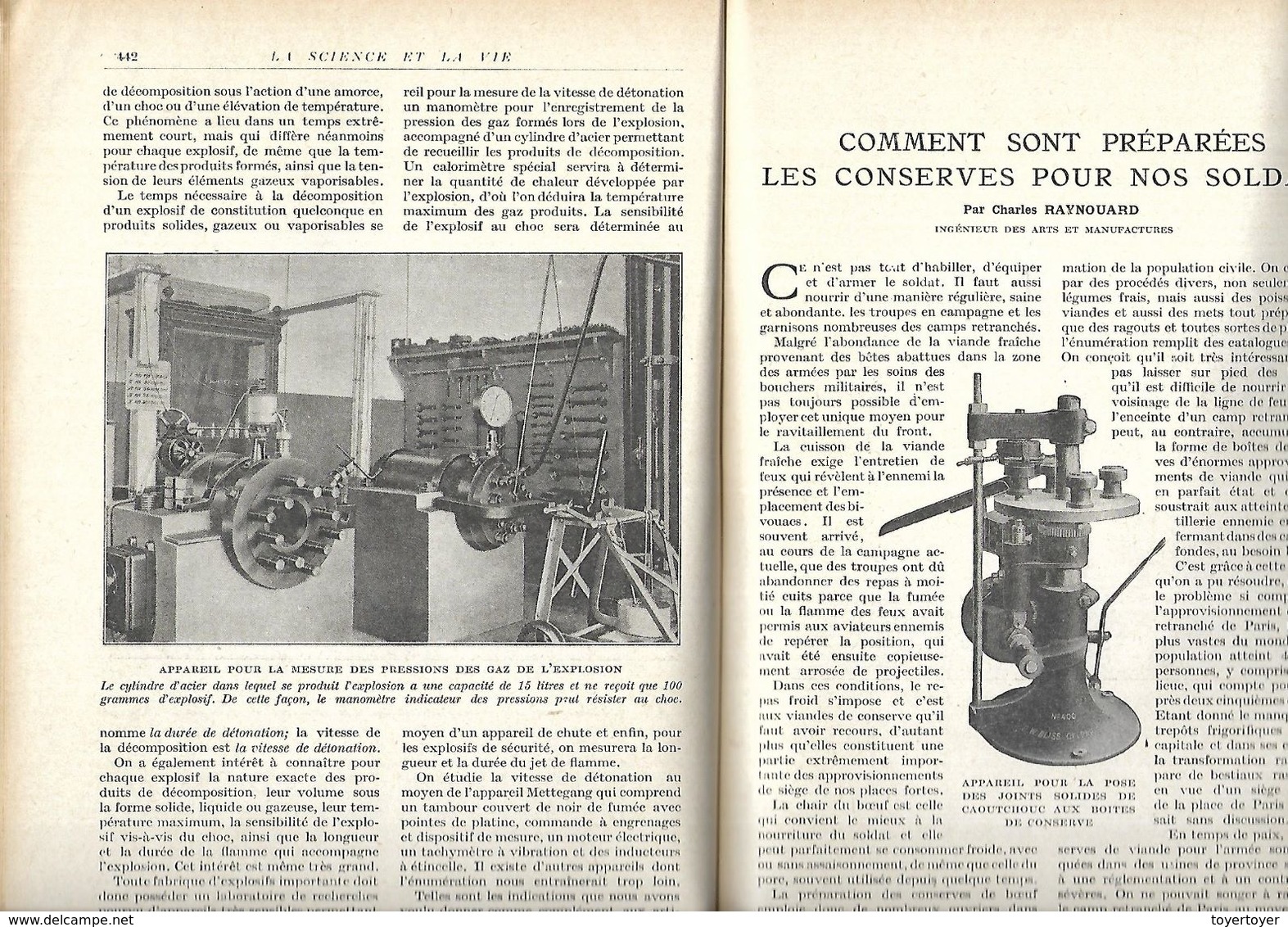 D347  Revue La Science Et La Vie N°26 De Mai 1916 - 1900 - 1949