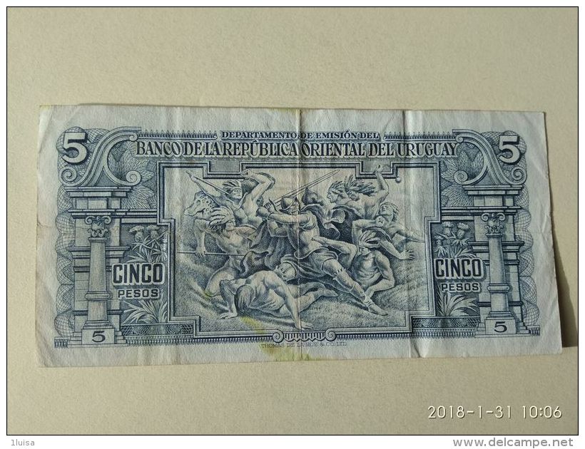5 Pesos 1939 - Uruguay
