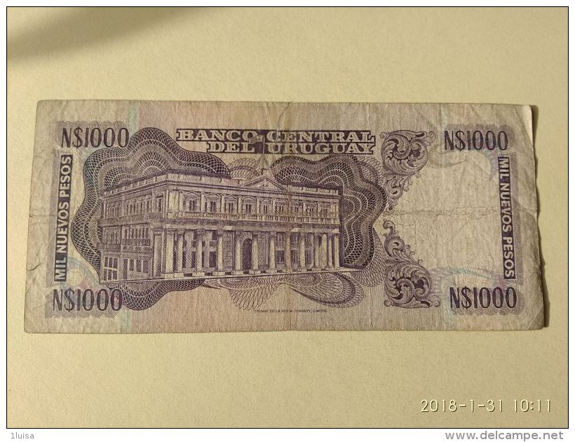 1000 Pesos 1991 - Uruguay