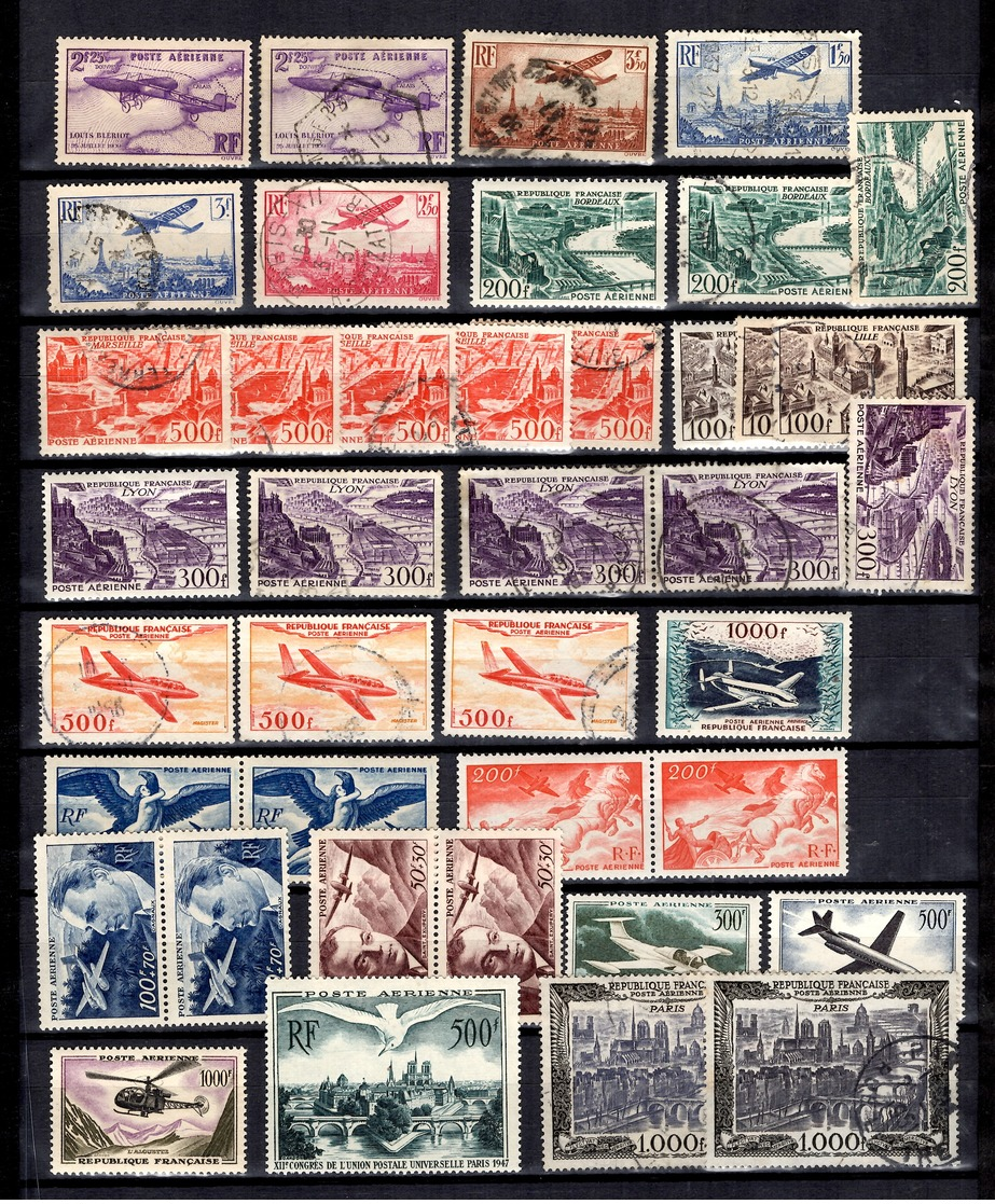 France Belle Collection De Poste Aérienne Neufs Et Oblitérés 1934/1959. Bonnes Valeurs. B/TB. A Saisir! - 1927-1959 Neufs