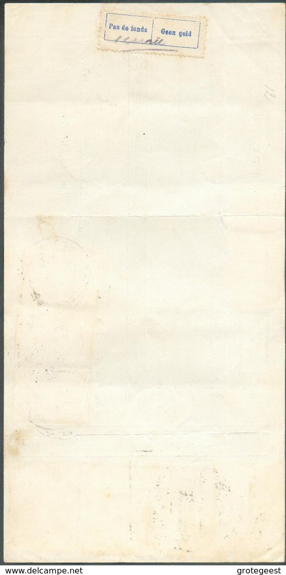 Reçu La Somme De 6467,60 Frs Affr. De MARCHE-en-Famenne 29-9-1939 (timbres De L'Exposition De L'Eau à Liège) + Fiscaux D - Documenti