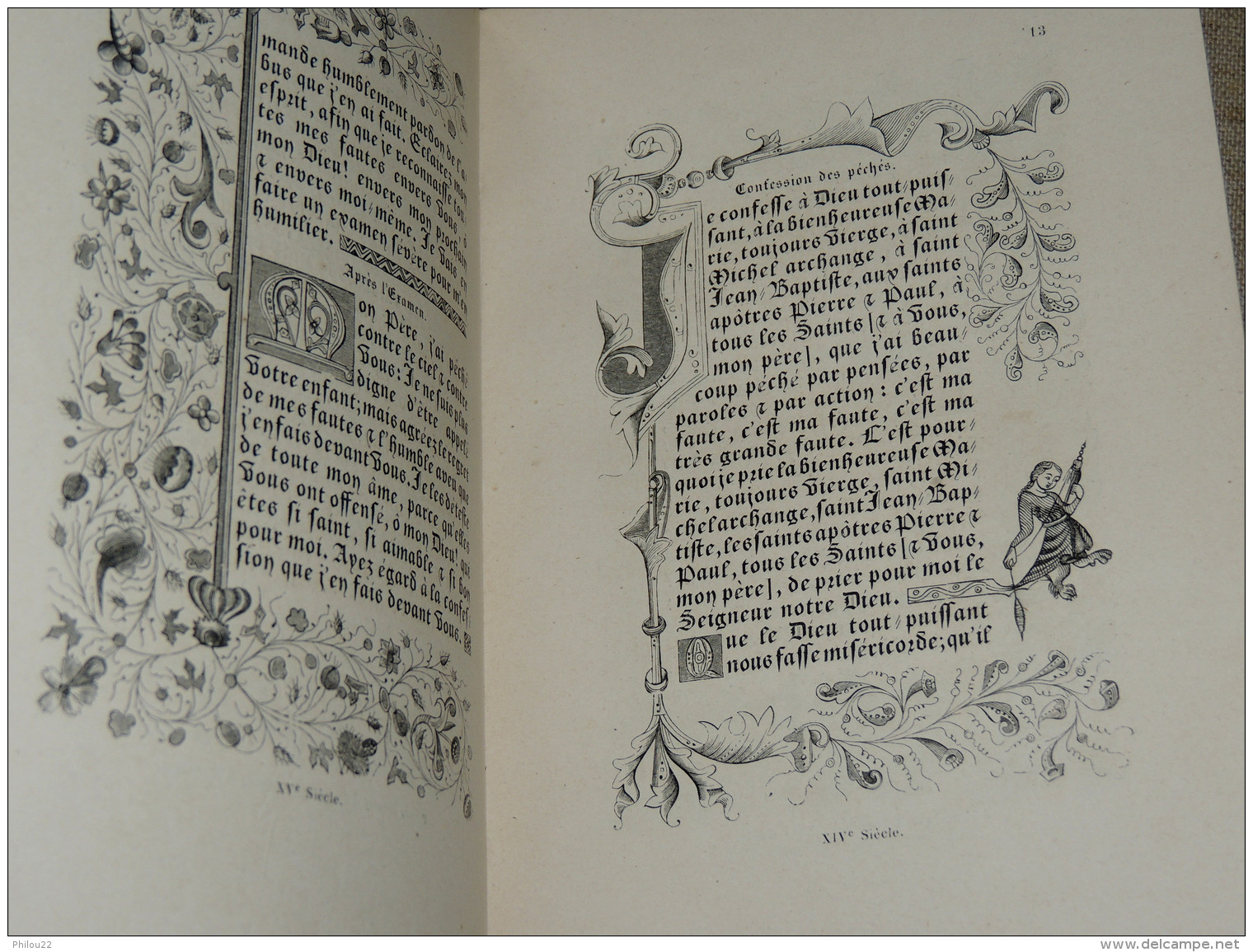 Livre D'Heures Ou Offices De L'Eglise Illustrés...  1843  Mlle A. GUILBERT - 1801-1900