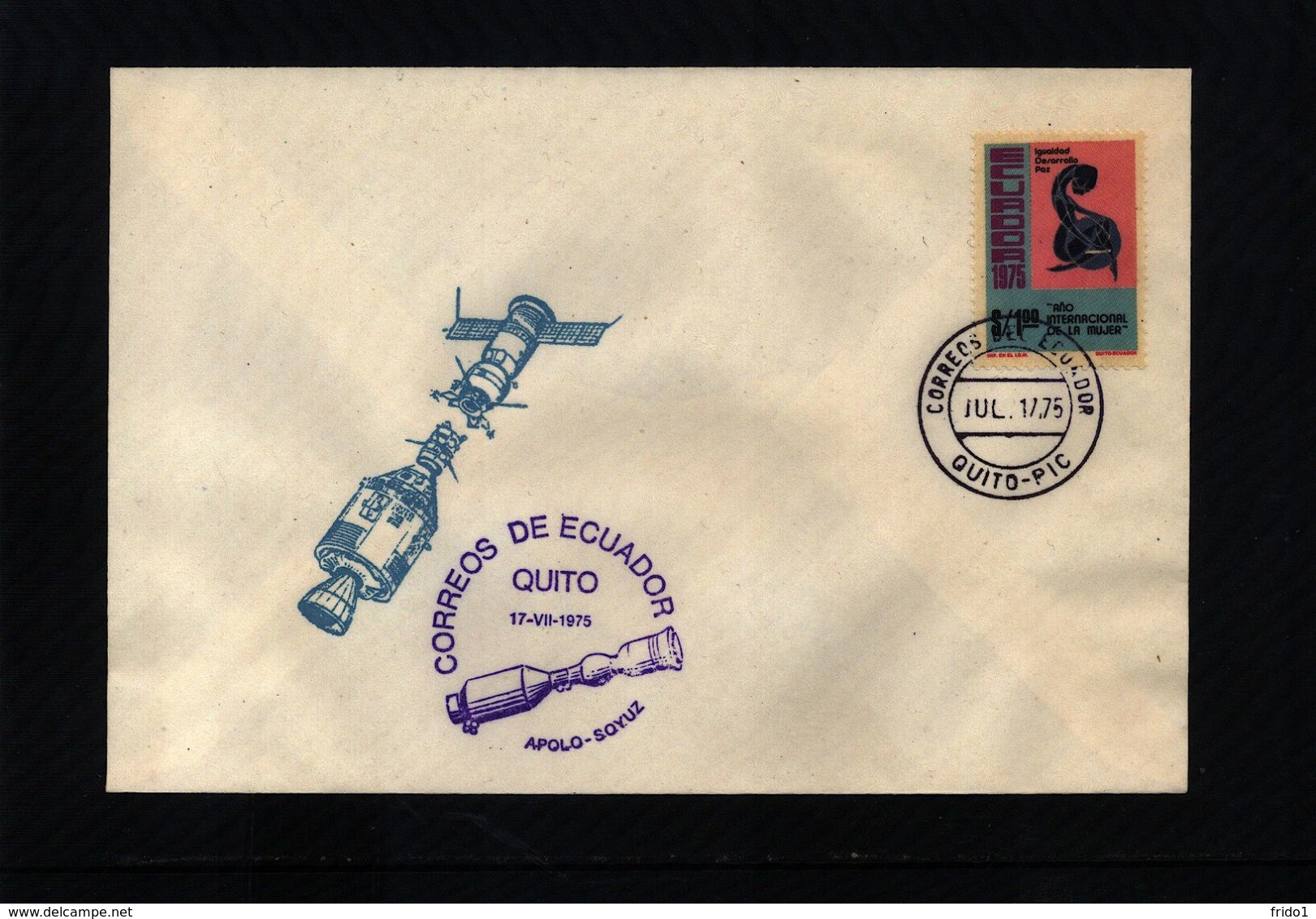 Ecuador 1975 Apollo - Soyuz  Interesting Cover - South America