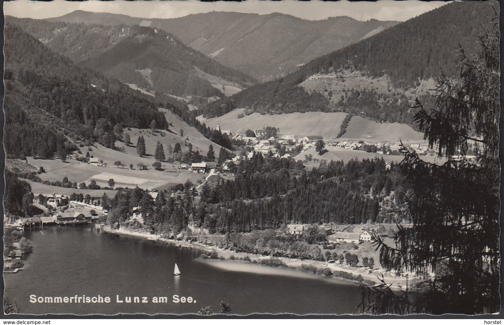 Austria - 3293 Lunz Am See - Luftbild (60er Jahre) - Nice Stamp - Lunz Am See